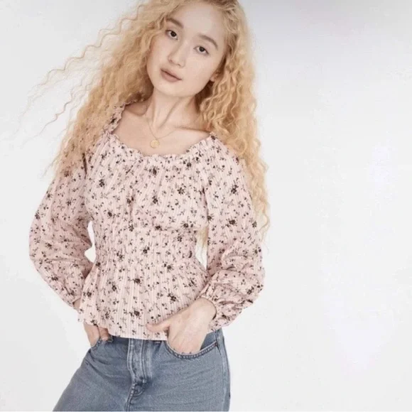 Madewell Sophia Bouquet Floral 100% Cotton Top Size Small - Picture 1 of 7